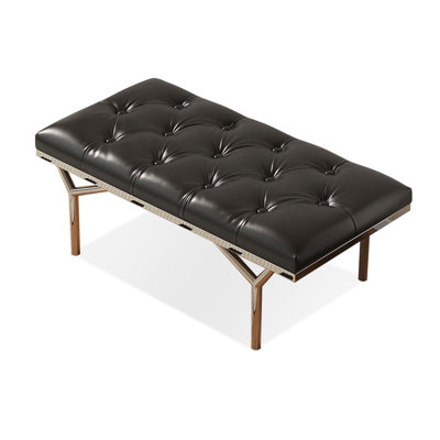 Banc rembourré vert