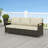 Wicker Patio Sofa,3 Seater Outdoor Couch Sofa,Wide Deep Seat Sofa