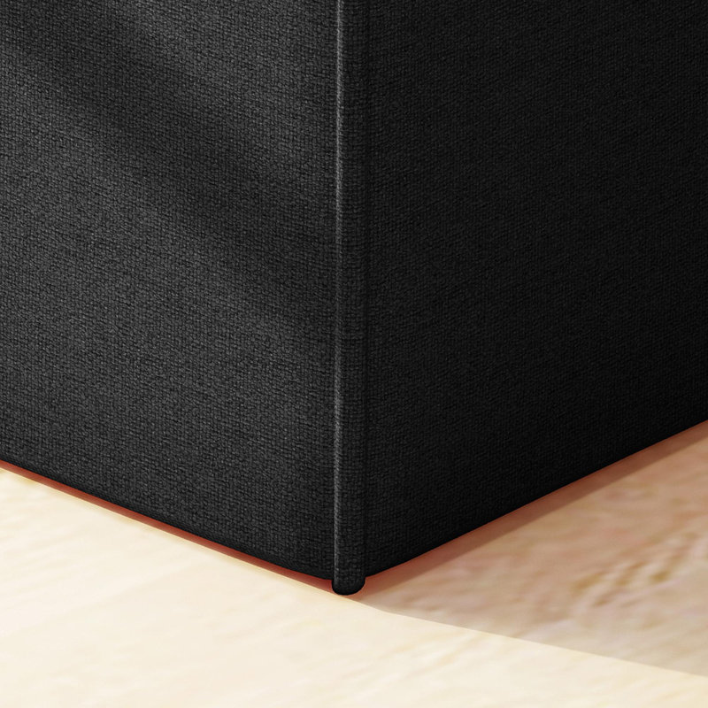Repose-pieds gris anthracite foncé