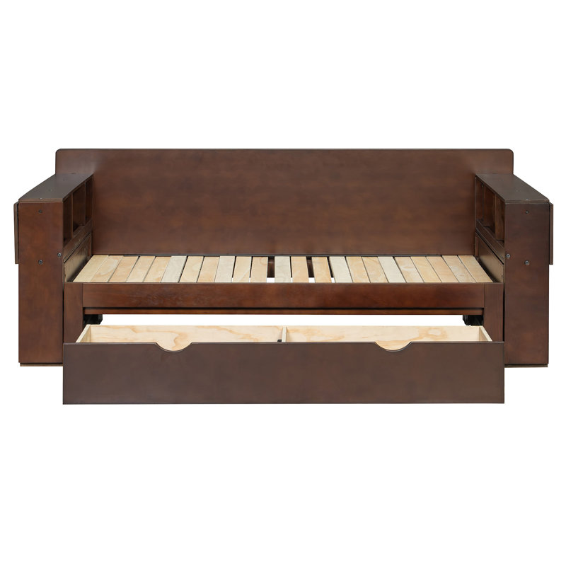 Daybed With Removable Desk, Full, Espresso