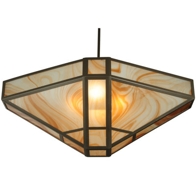 Luminaire suspendu bol 4 lumières unique