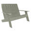 Causeuse double en plastique recyclé Byrnes-705437828
