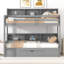 Lit superposé pour jumeaux avec espace de rangement supplémentaire - Assemblage et tablettes faciles à assembler