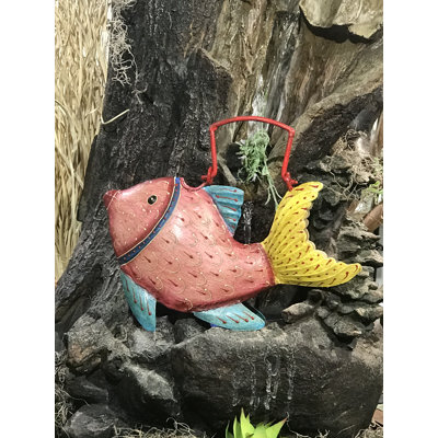 Vase de table un poisson rouge Arvizu