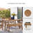 Janiyah Solid Wood Acacia Outdoor Bench