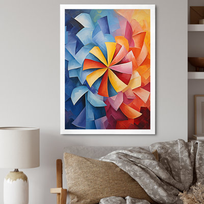 Abstract Wind Turbines Rotation I - Wind Turbines Wall Art