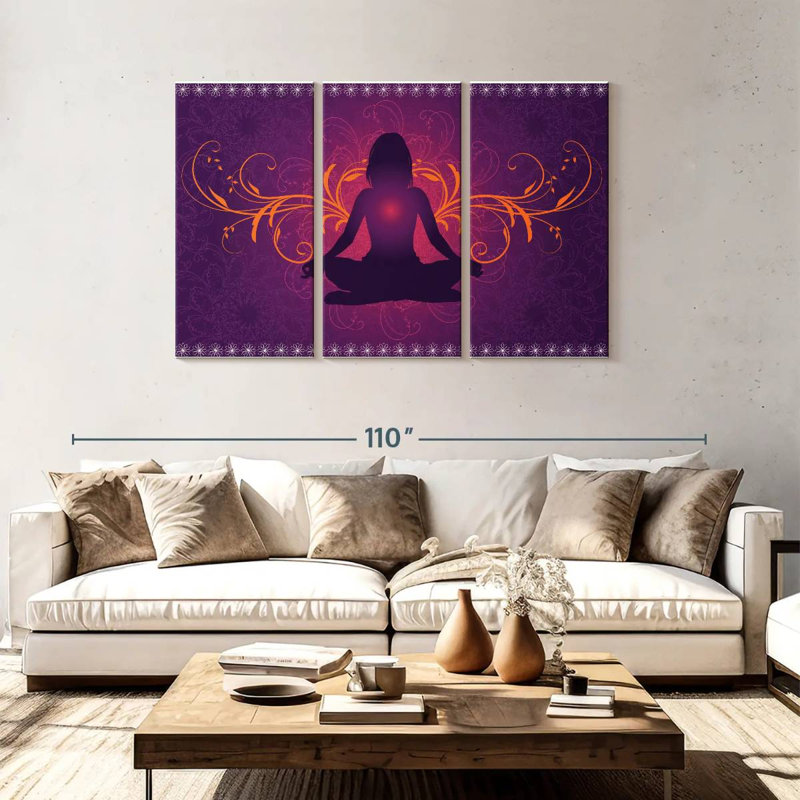 Kerrick Yoga Heart Chakra, 48" H x 74" W