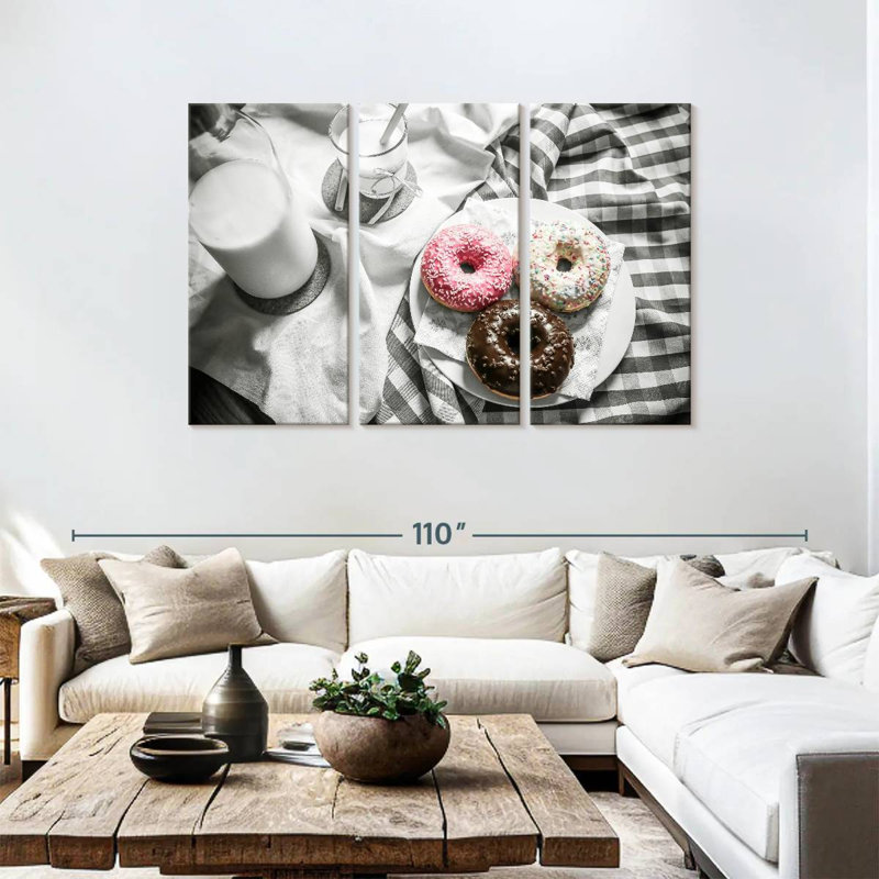 Yarlin Doughnuts, 48" H x 74" W