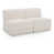 Tissu crème bouclé