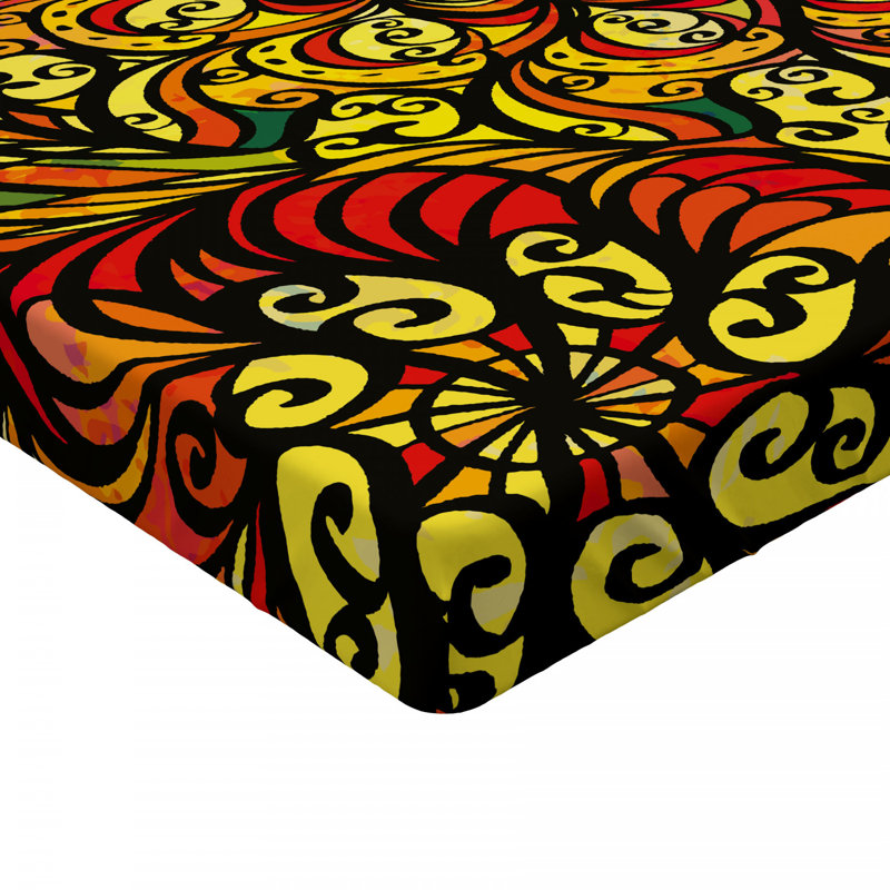 Microfiber Floral Fitted Sheet, Full Fitted Sheet