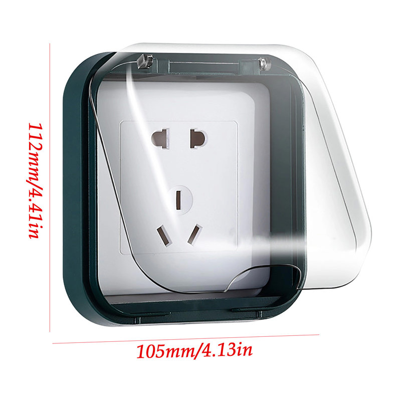 Socket Cover SelfAdhesive Waterproof Socket Cover, Green