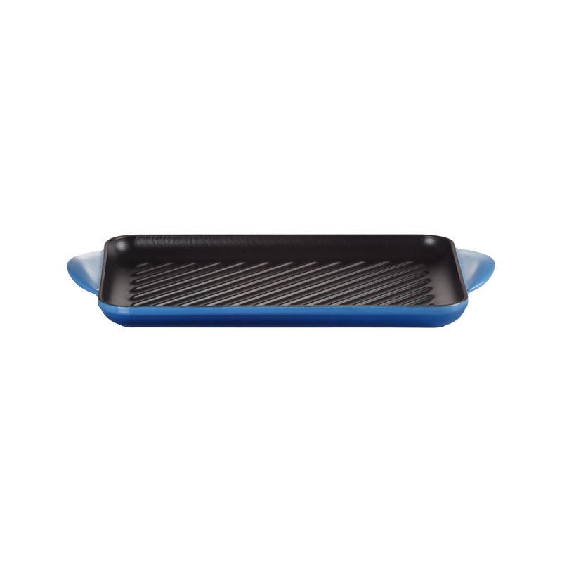 Le Creuset Cast Iron Rectangular Grill 32cm, Azure