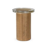 Shira Small End Table-Light Brown Oak