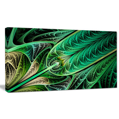 « green on black vitrail », impression sur toile tendue