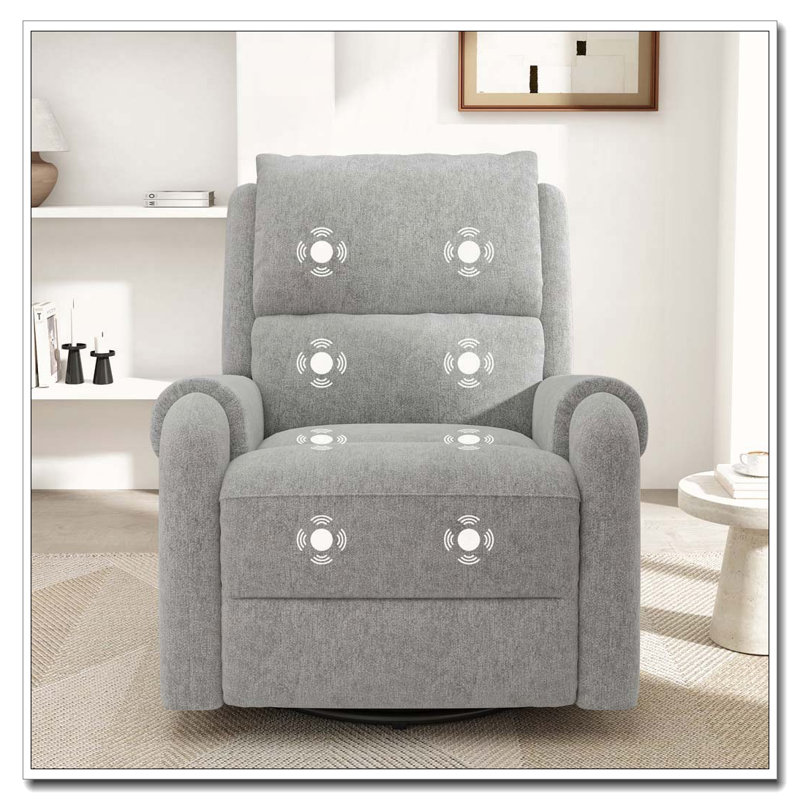 Manual Recliner Massage Recliner Chair, Grey