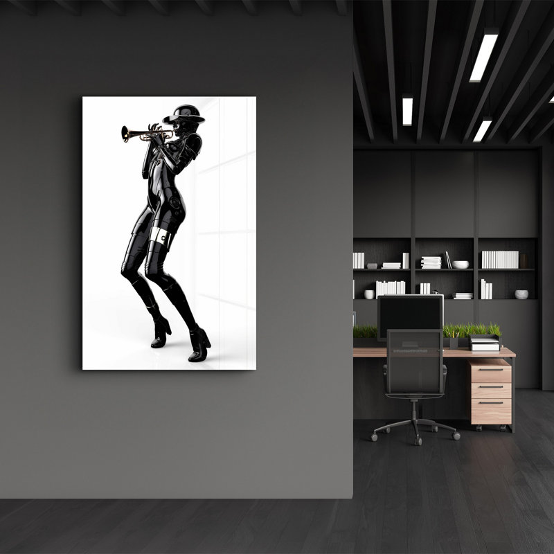 Elegant Tempered Glass Wall Art Painting, 13.8 x 21.7 inches | 100% Tempered Glass, Thickness: 0.16 inches | UV Printed for Vibrant Colors | Perfect for Home Decor, Living Room, & Office Spaces
