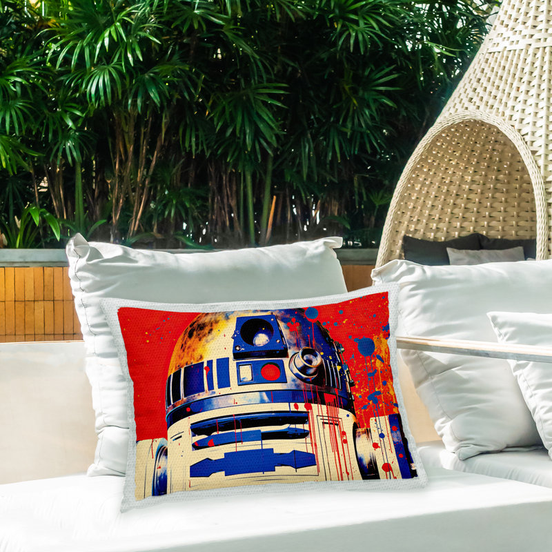 Abstract Outdoor Throw Pillow