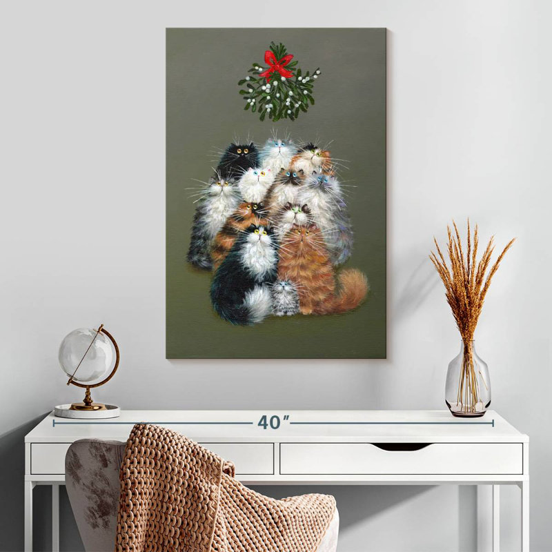 Brampt 12 chats de Noël, H 30 po x l 20 po