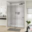 Porte de douche semi-cadrée avec verre transparent de 56 à 60 po de largeur x 71 po de hauteur-106951604