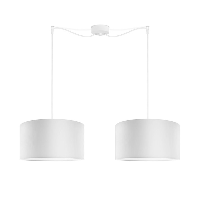 Mika 2 - Light Cluster Pendant, White, White, 157cm H x 40cm W x 40cm D