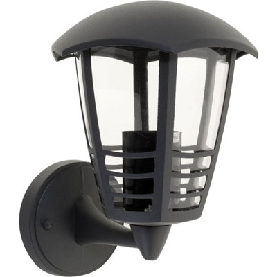 Herby Anthracite Outdoor Wall Lantern