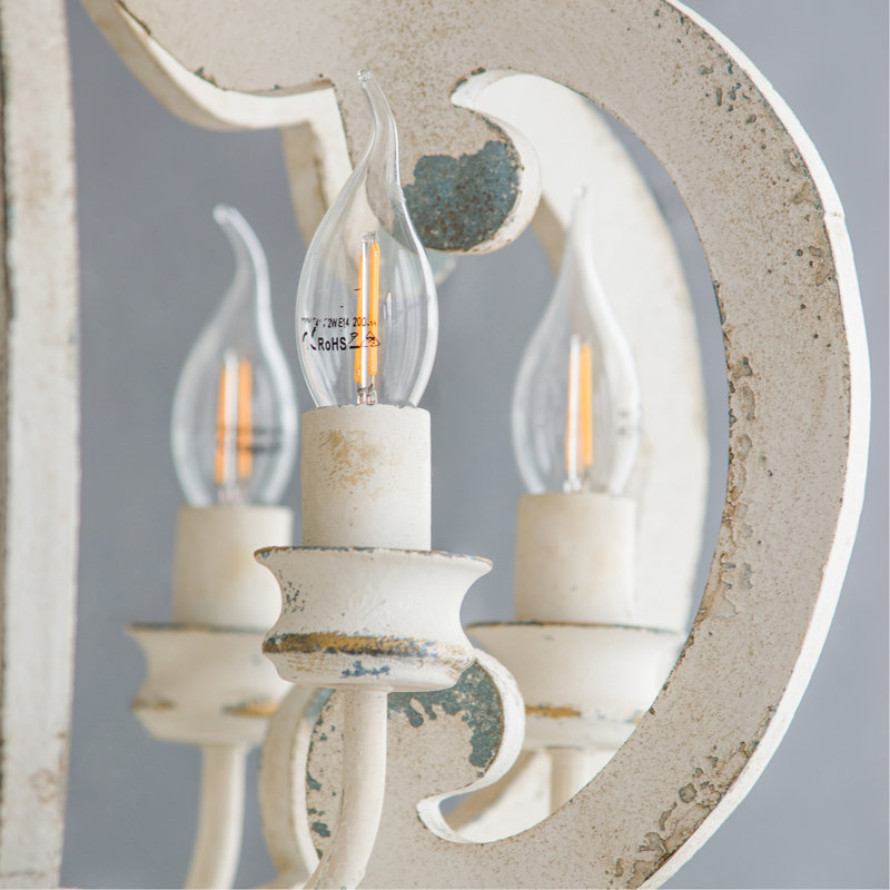 Lustre en bois French Country