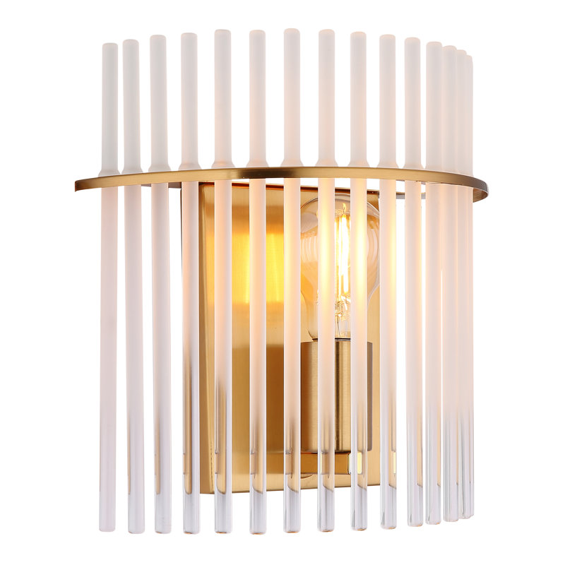 Aarvi Flush Mounted Sconce, Silver, Black