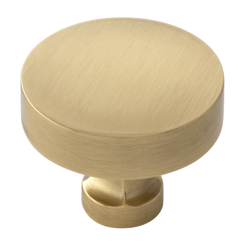 Parkview Collection Round Knob - Cabinet Knob - Transitional Hardware for Drawers & Cabinets, Antique Brass, 1-1/2"