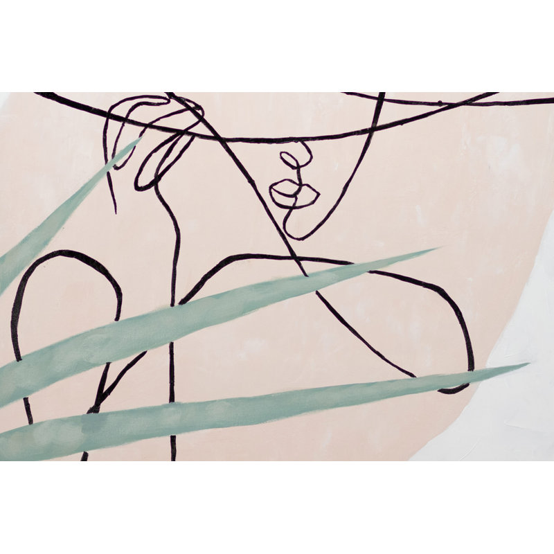Thoughts of Longing Hand -Painted Acrylic Painting