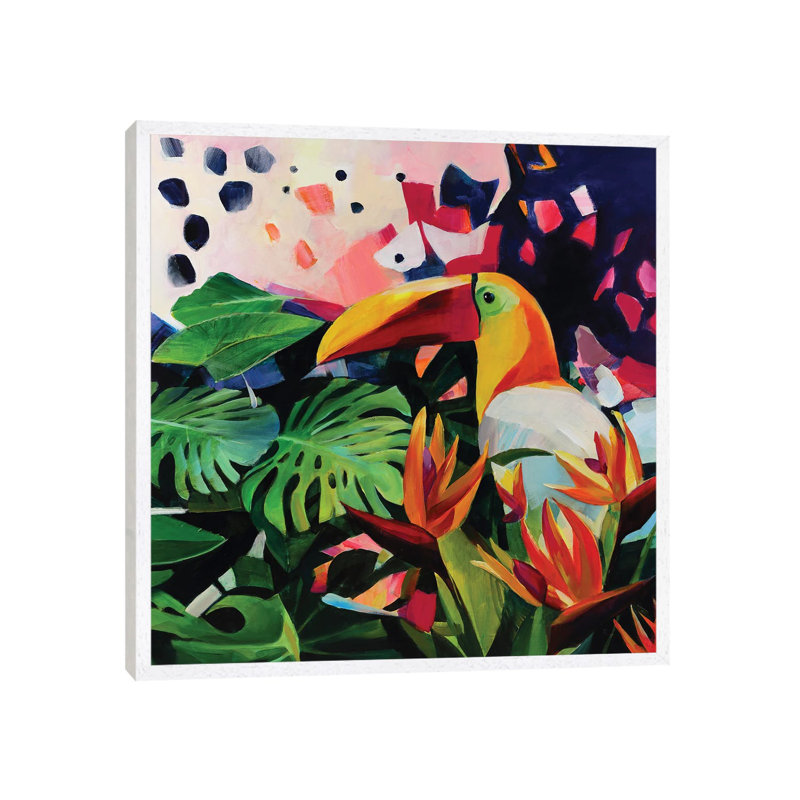 Unknown World III 1 Piece Wall Art on Canvas, 45.72 cm H x 45.72 cm W, White Framed
