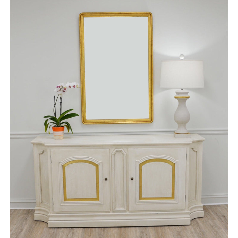 Lana Flat Wall Mirror, Gold
