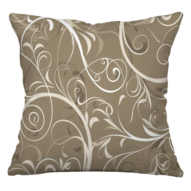 Coussin réversible Floral, H 14 po x l 14 po