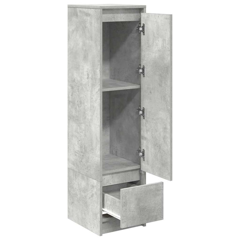 Highboard 29.5X34x119.5 Cm Engineered Wood, Concrete Grey