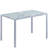 Helsea Glass Top Metal Base Dining Table-700535868