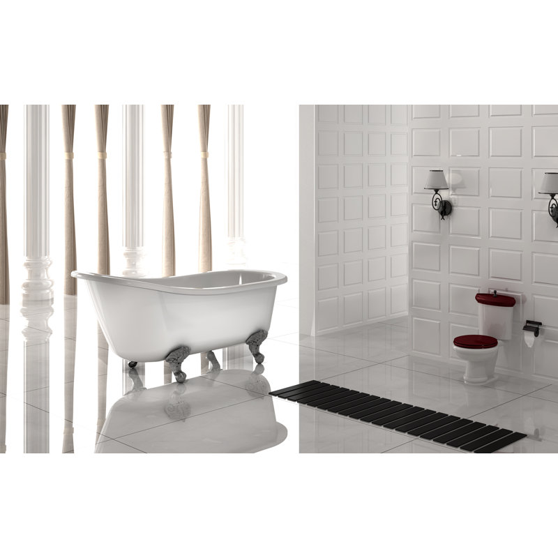60.83'' x 29.92'' Soaking Acrylic Bathtub