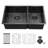 33'' L Double Bowl Stainless Steel Kitchen Sink