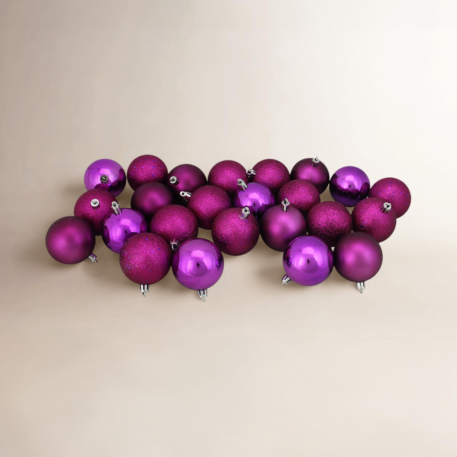 3" Shatterproof Bauble, Light Magenta Pink