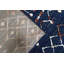 Tapis géométrique bleu / rouge-53918587
