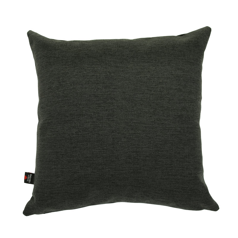 Alton Square Cushion, 43 x 43cm, Black