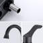 Robinet de salle de bain central 4 po à bec pivotant à 360 ° avec bonde escamotable - Noir mat-126253937