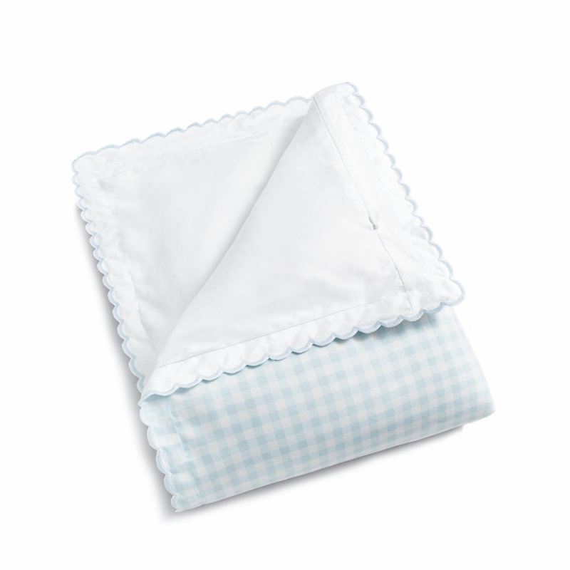 Couette pour tout-petit pique-nique en vichy, bleu, Blue
