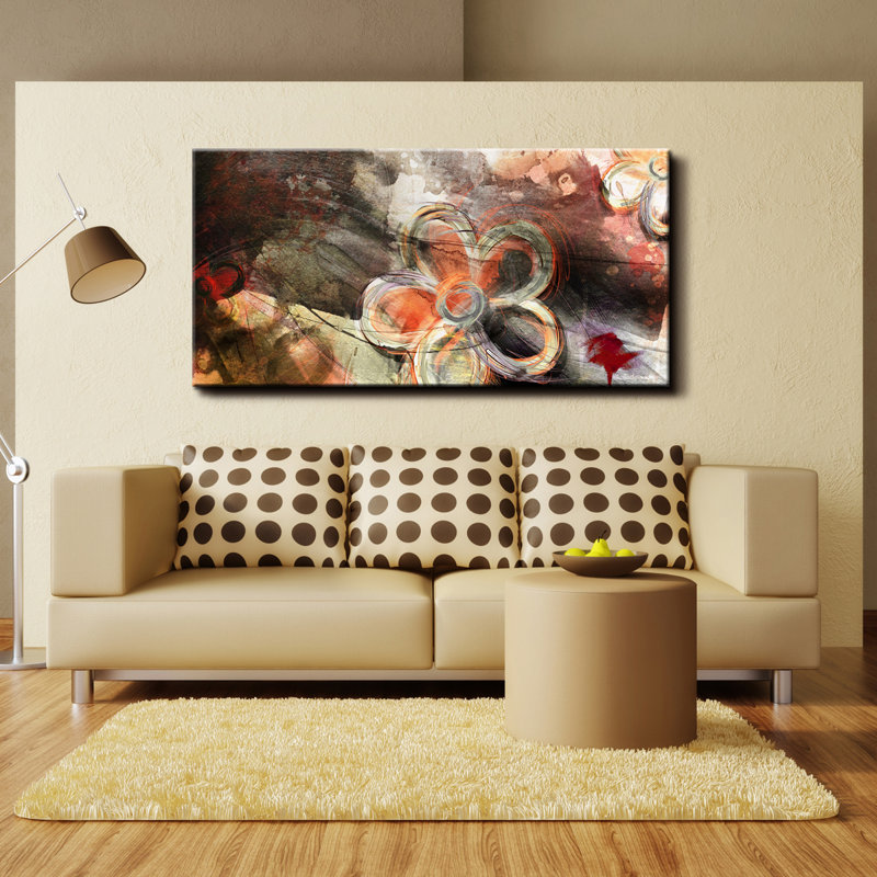 « painted pétales xv »-impression sur toile tendue