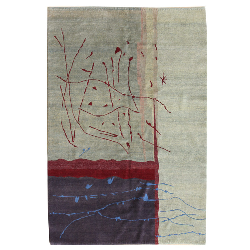 Bold One-of-a-Kind 4'11" X 6'11" Area Rug in
