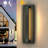 1-light H20 In Minimalist Modern Linear 23w Integrated Led  Outdoor Wall Sconce With Dusk To Dawn Sensor In Matte Black For Porch Patio