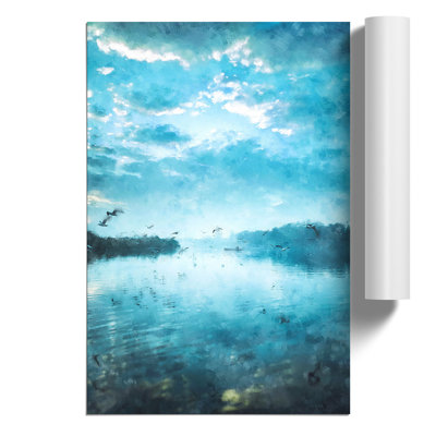 Birds In Flight - No Frame Painting