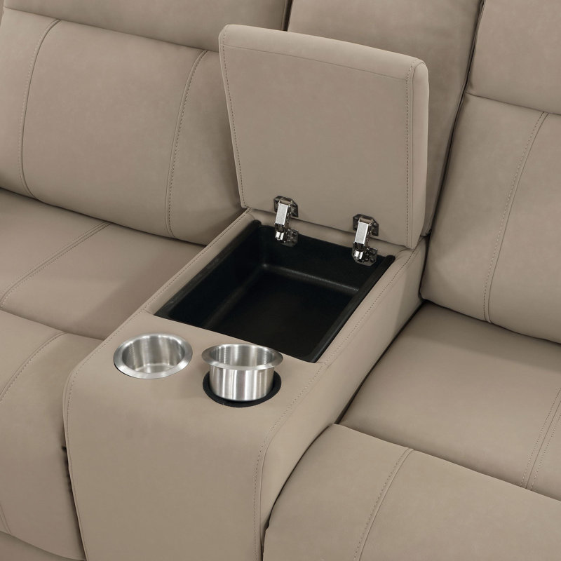 Ensemble de canapé inclinable 3 pièces, Taupe