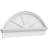 24"W x 12-7/8"H x 2-3/4"P Segment Arch 4 Spoke Architectural Grade PVC Combination Pediment-72164466