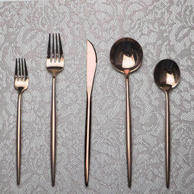 20-Piece Stainless Steel Flatware Set - Premium 18/10 Cutlery With Mirror Polishing - Elegant Modern Utensils For Dining And Travel - Includes Steak Knife, Dinner Fork, And Spoon