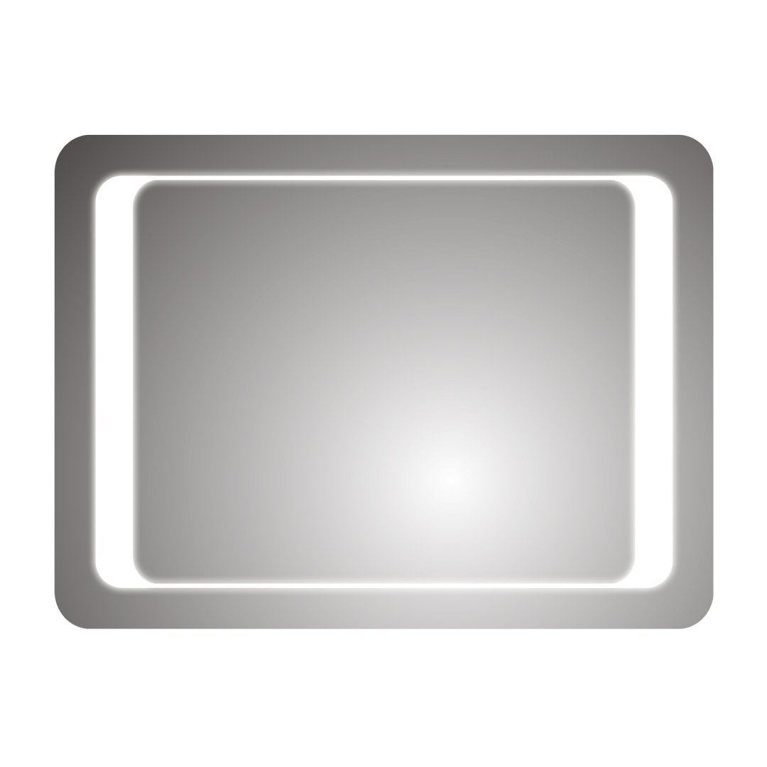 iBathUK Nova Wall Mounted LED Illuminated Bathroom Mirror with Touchless Sensor and Demister Pad and White Lights, 700 x 500mm