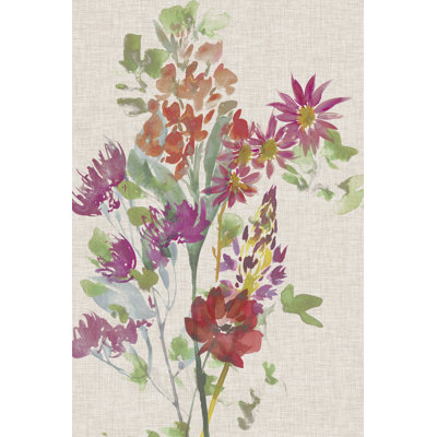 Linen Bouquet II - Wrapped Canvas Painting